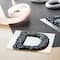 12 Pack: Black AB Letter Bling Sticker by Recollections®